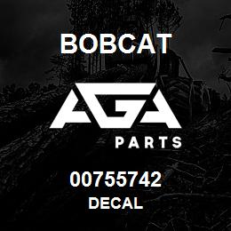 00755742 Bobcat DECAL | AGA Parts