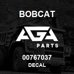 00767037 Bobcat DECAL | AGA Parts