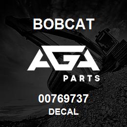 00769737 Bobcat DECAL | AGA Parts