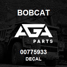 00775933 Bobcat DECAL | AGA Parts