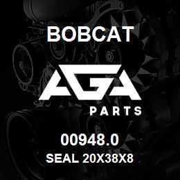 00948.0 Bobcat SEAL 20X38X8 | AGA Parts