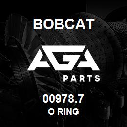 00978.7 Bobcat O RING | AGA Parts