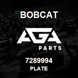 7289994 Bobcat PLATE | AGA Parts