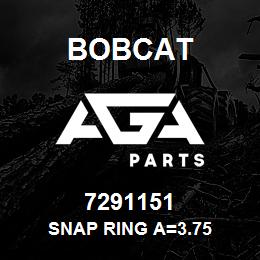 7291151 Bobcat SNAP RING A=3.75 | AGA Parts