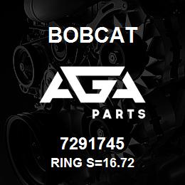 7291745 Bobcat RING S=16.72 | AGA Parts