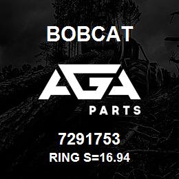 7291753 Bobcat RING S=16.94 | AGA Parts