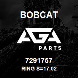 7291757 Bobcat RING S=17.02 | AGA Parts