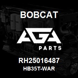 RH25016487 Bobcat HB35T-WAR | AGA Parts