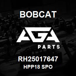 RH25017647 Bobcat HPP18 SPO | AGA Parts