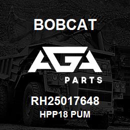 RH25017648 Bobcat HPP18 PUM | AGA Parts