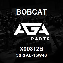 X00312B Bobcat 30 GAL-15W40 | AGA Parts