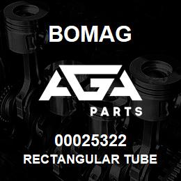 00025322 Bomag Rectangular tube | AGA Parts