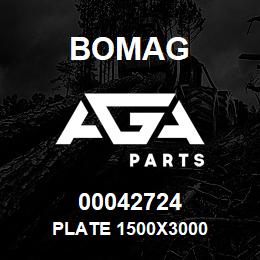 00042724 Bomag Plate 1500x3000 | AGA Parts