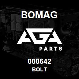 000642 Bomag Bolt | AGA Parts
