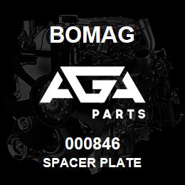 000846 Bomag Spacer plate | AGA Parts