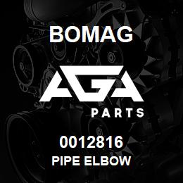 0012816 Bomag Pipe elbow | AGA Parts