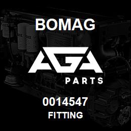 0014547 Bomag Fitting | AGA Parts