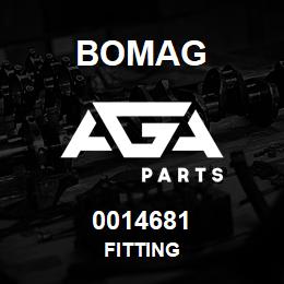 0014681 Bomag Fitting | AGA Parts