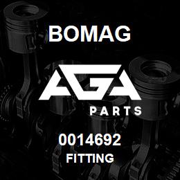 0014692 Bomag Fitting | AGA Parts
