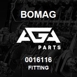 0016116 Bomag Fitting | AGA Parts