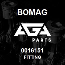 0016151 Bomag Fitting | AGA Parts