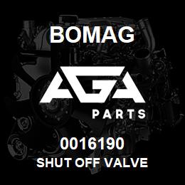 0016190 Bomag Shut off valve | AGA Parts