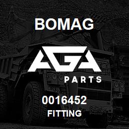 0016452 Bomag Fitting | AGA Parts