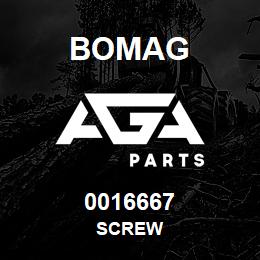 0016667 Bomag Screw | AGA Parts