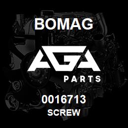 0016713 Bomag Screw | AGA Parts