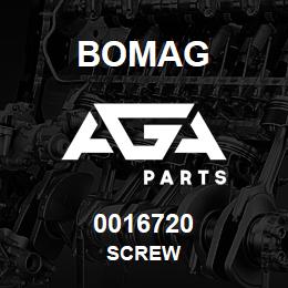 0016720 Bomag Screw | AGA Parts