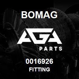 0016926 Bomag Fitting | AGA Parts