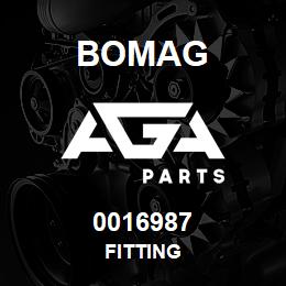 0016987 Bomag Fitting | AGA Parts