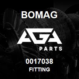 0017038 Bomag Fitting | AGA Parts