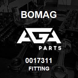 0017311 Bomag Fitting | AGA Parts