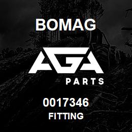 0017346 Bomag Fitting | AGA Parts