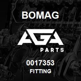 0017353 Bomag Fitting | AGA Parts