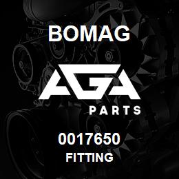 0017650 Bomag Fitting | AGA Parts