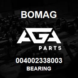 004002338003 Bomag BEARING | AGA Parts