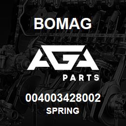 004003428002 Bomag SPRING | AGA Parts