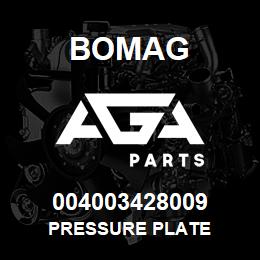 004003428009 Bomag PRESSURE PLATE | AGA Parts