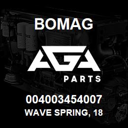 004003454007 Bomag WAVE SPRING, 18 | AGA Parts