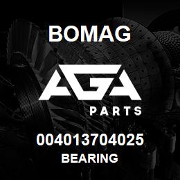 004013704025 Bomag BEARING | AGA Parts