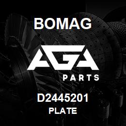 D2445201 Bomag Plate | AGA Parts