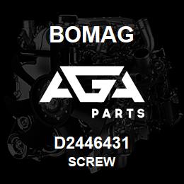 D2446431 Bomag Screw | AGA Parts