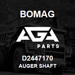 D2447170 Bomag Auger shaft | AGA Parts