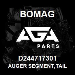 D244717301 Bomag Auger segment,tail | AGA Parts