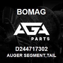 D244717302 Bomag Auger segment,tail | AGA Parts