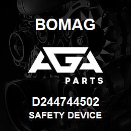 D244744502 Bomag Safety device | AGA Parts