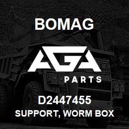 D2447455 Bomag Support, worm box | AGA Parts