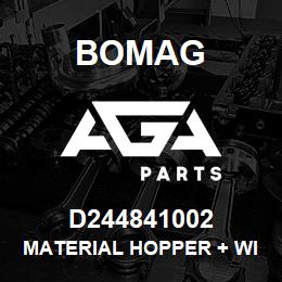 D244841002 Bomag Material hopper + Wings | AGA Parts